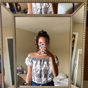American Eagle off the shoulder top